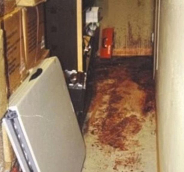 Hiện trường kinh hoàng của vụ án.