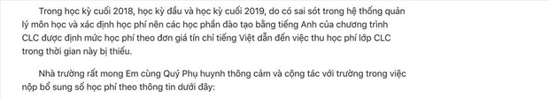Thông báo đến sinh viên, Trường Đại học Kinh tế TP Hồ Chí Minh xác định sai sót trong phần mềm quản lý môn học và xác định học phí