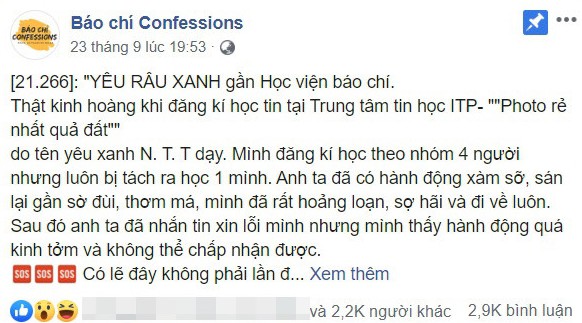 Sự việc nữ sinh tố bị sờ đùi, thơm má khi theo học tại trung tâm tin học gây xôn xao dư luận.