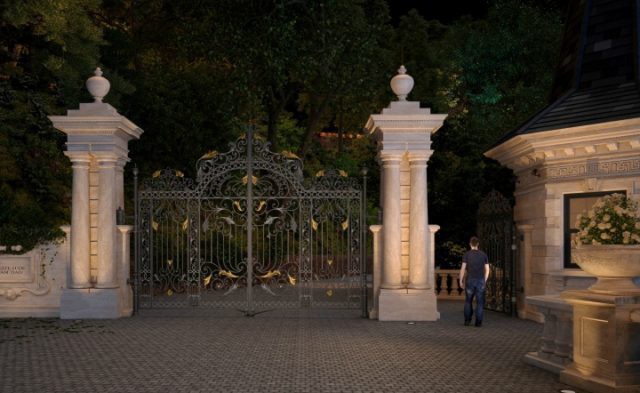 Bên trong là những tượng chiến binh La mã, các thần Hy Lạp như thần Venus, Cupid, Mars,...Tất cả được làm từ đá cẩm thạch nguyên khối với tạo hình kinh điển và vô cùng sống động.