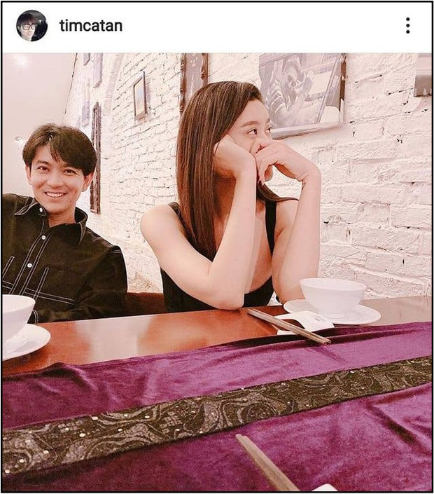 Hình ảnh Tim vui vẻ bên Trương Quỳnh Anh đang gây xôn xao mạng xã hội.