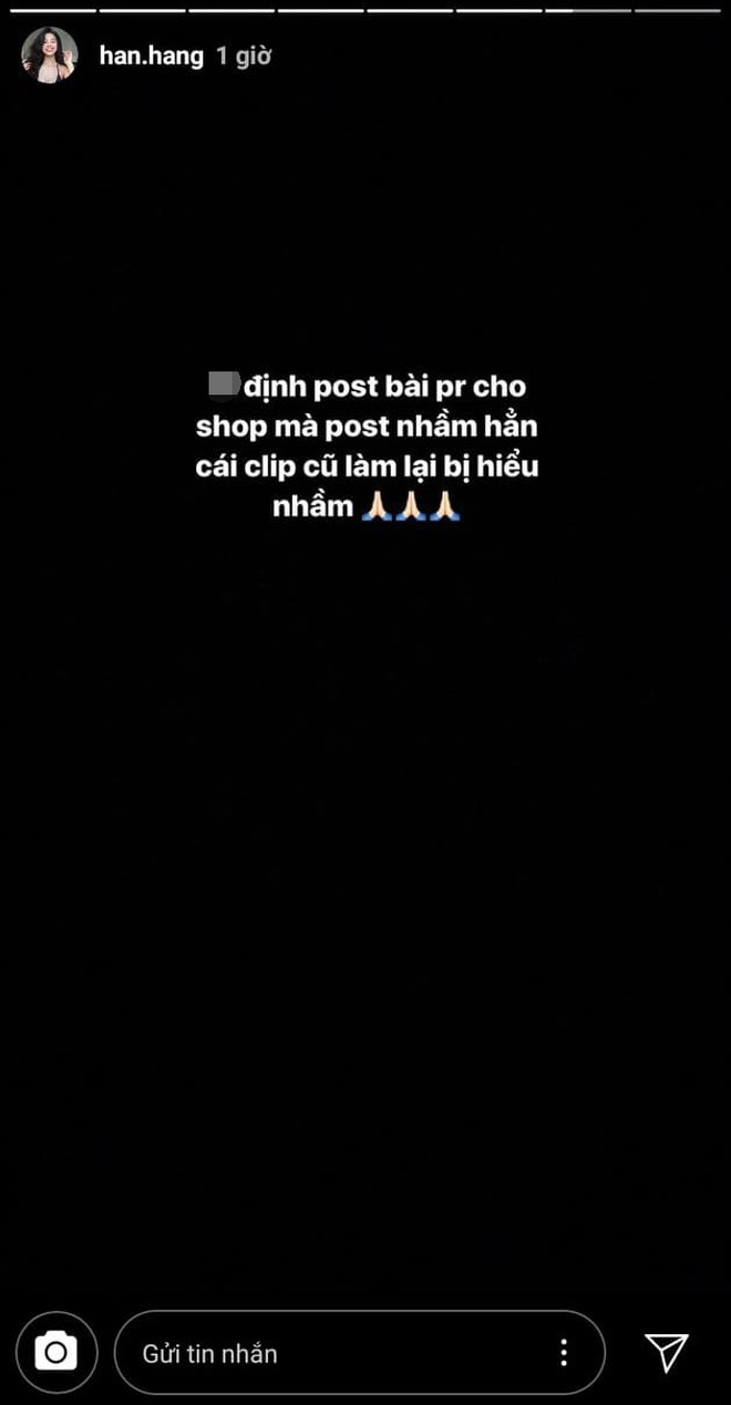 Hàn Hằng ra sức thanh minh rằng tất cả chỉ là nhầm lẫn...