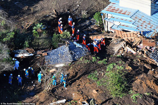 Dự kiến, tối 13/10, bão Hagibis sẽ rời đất liền, hướng ra biển. Ảnh: Getty