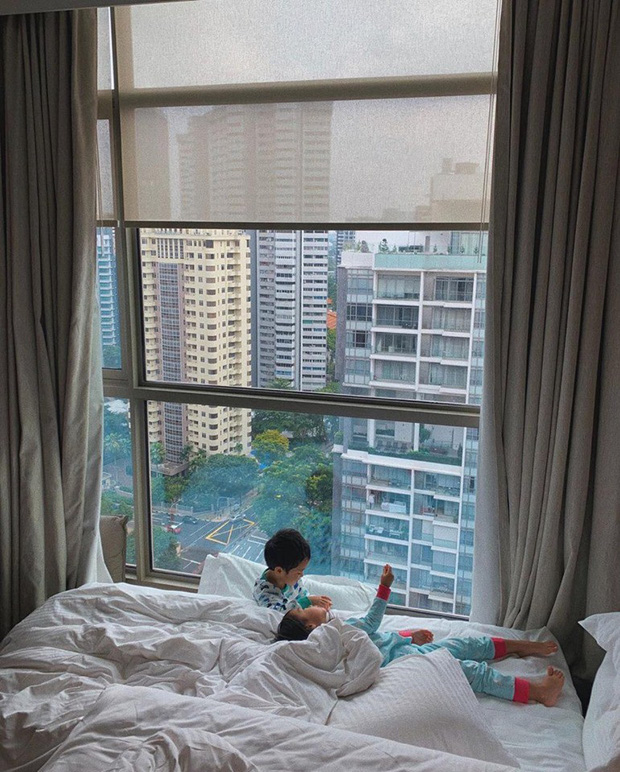 Trước đó, trong một bức ảnh đời thường con trai nhà Tăng Thanh Hà cũng thu hút sự chú ý vì quá đáng yêu