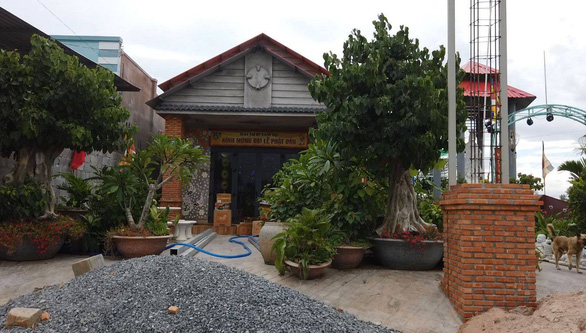 Cơ sở thờ tự trái phép của bị can Lương Việt Đức