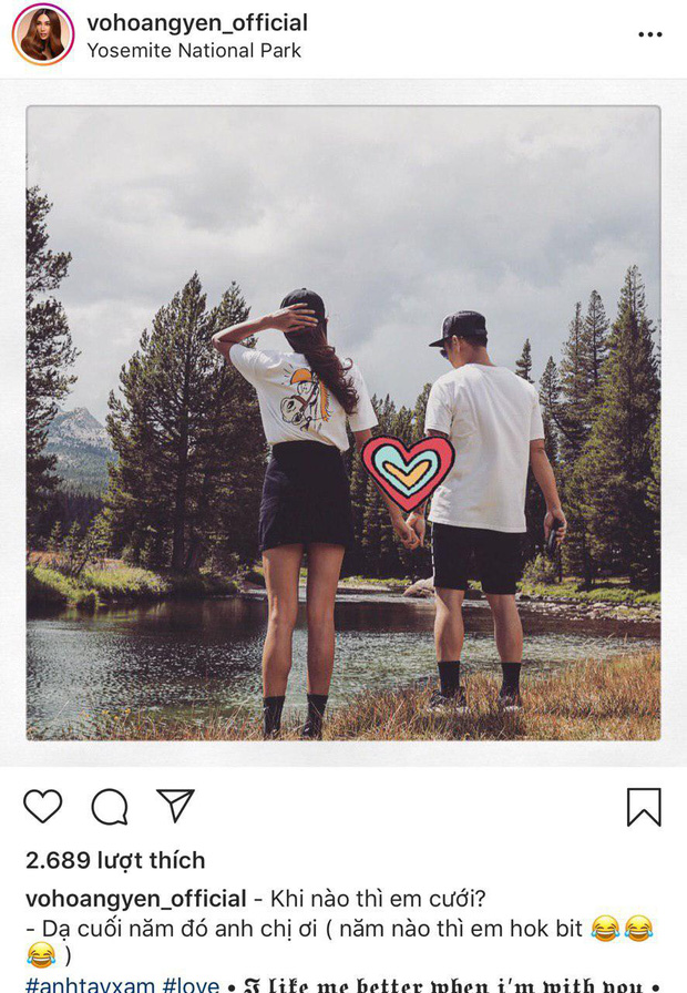 Võ Hoàng Yến hiếm hoi công khai khoe ảnh tình tứ bên bạn trai, dí dỏm tiết lộ sẽ kết hôn vào cuối năm nhưng chẳng biết năm nào.