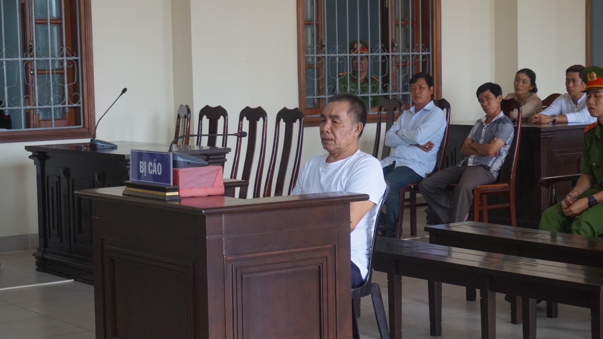 Bị cáo tại phiên tòa.