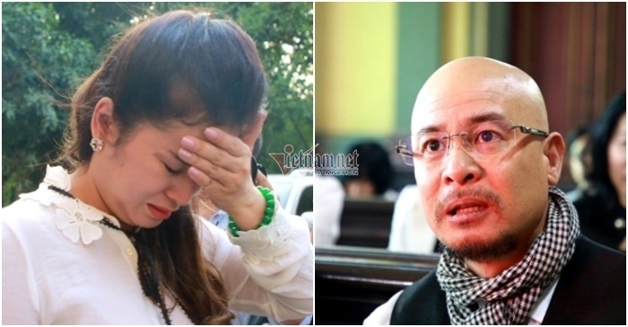 Vợ chồng ông Đặng Lê Nguyên Vũ tại phiên sơ thẩm