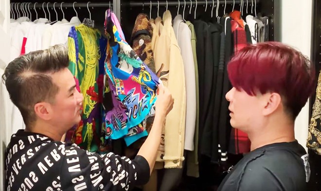 Phòng thay đồ của anh bên Mỹ