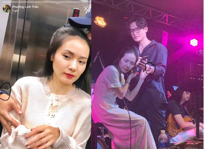 Cụ thể, chiếc đồng hồ đeo trên tay bạn trai Phương Linh giống hệt với chiếc đồng hồ của Hà Anh Tuấn. Chưa hết, soi kỹ vào bàn tay đang ôm Phương Linh với bàn tay của Hà Anh Tuấn được fan zoom cận lên thì hoàn toàn giống hệt nhau.