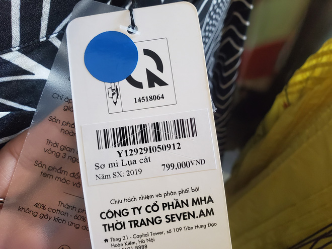 Nhiều sản phẩm của SEVEN.am đã bổ sung tem hợp quy hoặc in kèm dòng chữ 