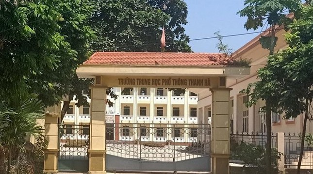 Trường THPT Thanh Hà - nơi ông Hồ Chức công tác. Ảnh: Báo Giao thông