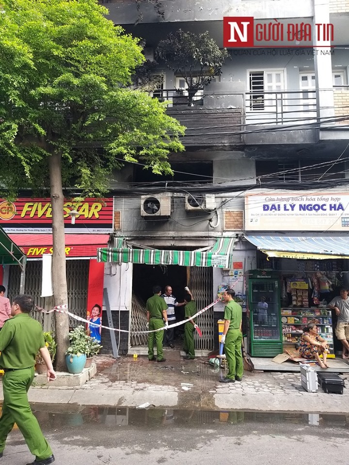 Hiện trường vụ cháy.