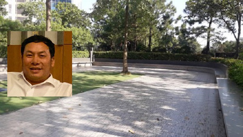 Ông Hà và nơi xảy ra sự việc.