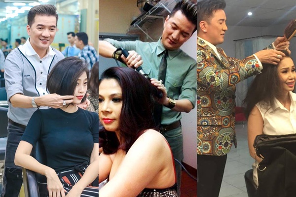 Rất nhiều sao Việt được Đàm Vĩnh Hưng tạo mẫu tóc.