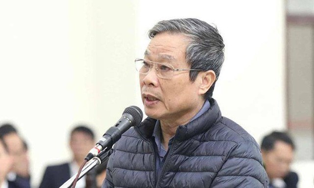 Bị cáo Nguyễn Bắc Son tại tòa. Ảnh: TTXVN