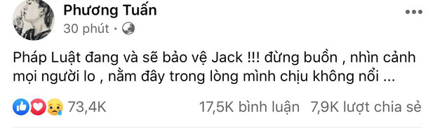 Jack lên tiếng sau khi công ty ICM gửi thông cáo báo chí.