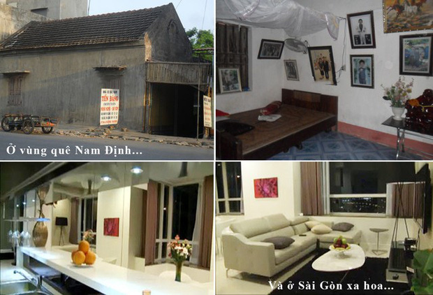 Trái ngược hẳn với những căn hộ xa hoa mà ông bầu vẫn khoe trên mạng xã hội.