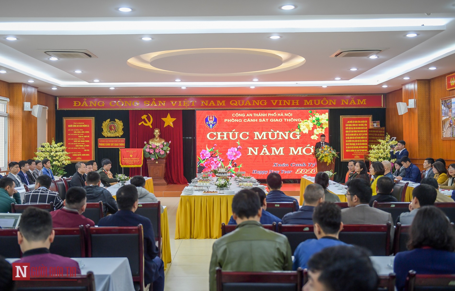 Toàn cảnh hội nghị tổng kết 2019, triển khai công tác đảm bảo TTATGT Tết Canh Tý 2020.