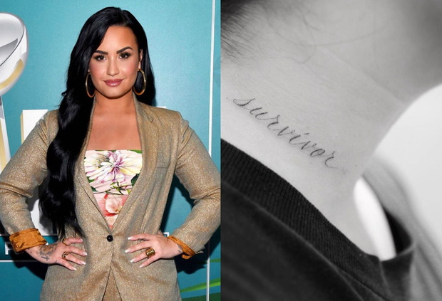 Trong khi đó, Demi Lovato lại chọn hình xăm tinh tế ở bên cổ, tuy không quá hầm hố nhưng vẫn toát lên nét cuốn hút, cá tính riêng. Tựu trung, trước khi bắt đầu một hình xăm ngoại cỡ cầu kì thì sáng suốt nhất vẫn là diện những chiếc tattoo nhỏ nhắn dễ cảm xem sao.