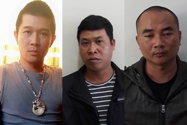 Đối tượng Hùng “Sida”, Ngô Quang Vinh, Nguyễn Ngọc Quý (từ trái qua phải).