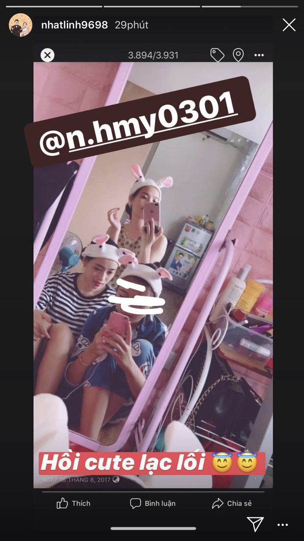 Những bức ảnh tình chị em thân thiết của Nhật Linh và Huyền My.