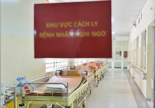 Khu cách ly bệnh nhân nghi ngờ tại Bệnh viện Bệnh Nhiệt đới TP HCM. Ảnh: Quỳnh Trần.