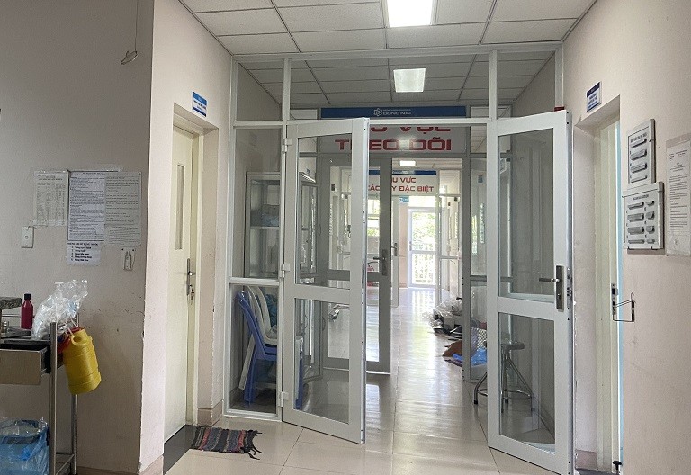 Khu vực để bệnh nhân cách ly.