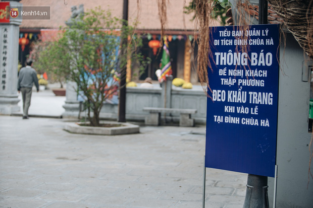 Chùa Hà đề nghị khách thập phương đeo khẩu trang khi vào lễ, trước diễn biến phức tạp của dịch viêm đường hô hấp cấp do chủng mới của virus Corona COVID-19 gây ra. Các chùa, cơ sở thờ tự được yêu cầu hướng dẫn phật tử thực hiện nghiêm các biện pháp phòng chống dịch bệnh theo quy định của Bộ Y tế.