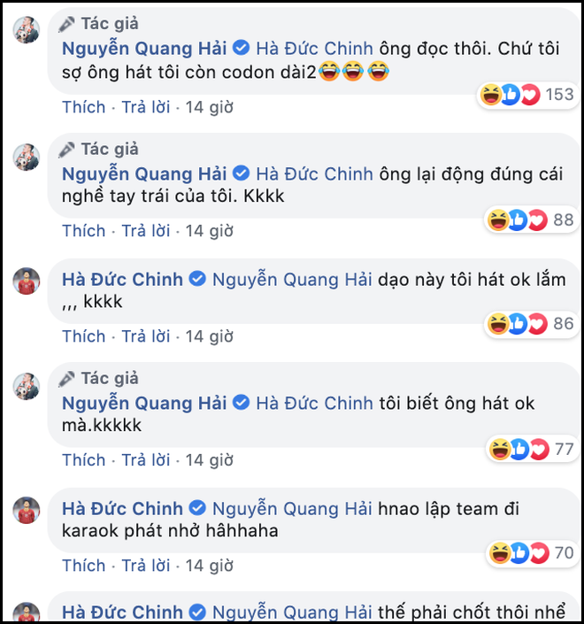 Quang Hải liên tục than cô đơn với cạ cứng Hà Đức Chinh.