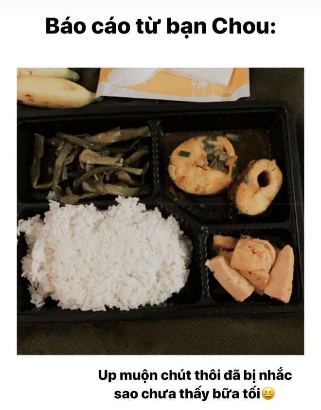 Những hình ảnh được Châu Bùi cập nhật từ khu cách ly tập trung. 