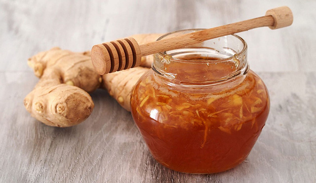 Mật ong - gừng. Ảnh minh họa.