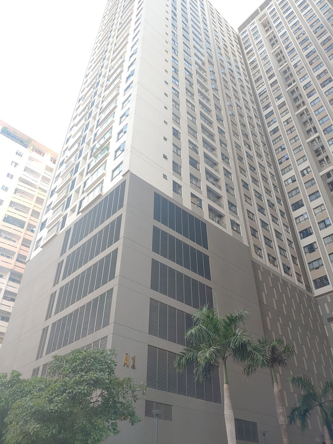 Block A1 của chung cư đã bị phong tỏa.