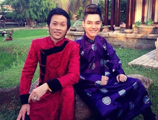 Cao Hữu Thiên bên bố nuôi Hoài Linh.