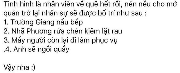 Bạn bè của cả hai là những anh chị em nghệ sĩ liền bình luận cho biết sẽ tới quán ủng hộ.