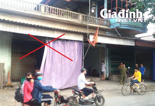 Ngôi nhà vợ chồng anh Thiệp thuê bán đậu - Nơi xảy ra vụ việc. Ảnh: Đ.Tùy