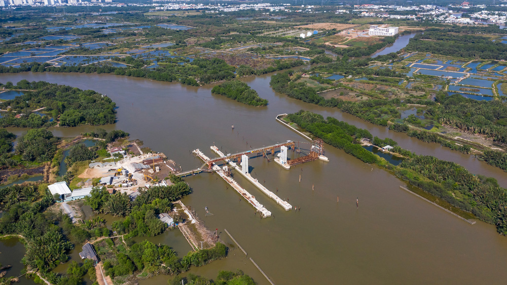 Cống Cây Khô (thuộc huyện Bình Chánh và huyện Nhà Bè, TP. HCM) đã hoàn thành được 66%.