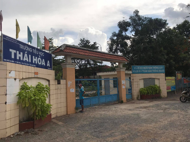 Trường tiểu học Thái Hoà A nơi xảy ra sự việc.