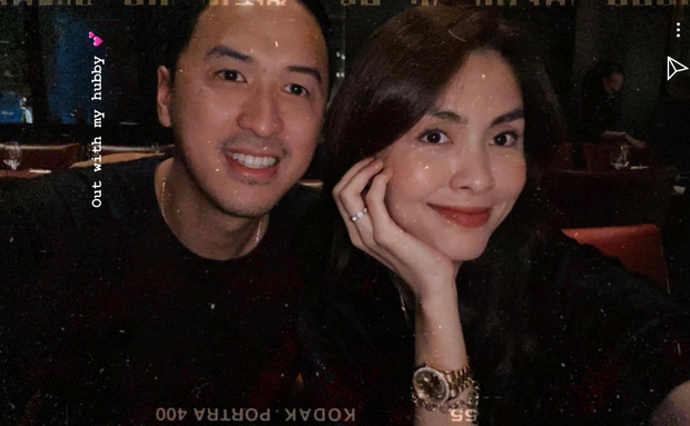 Lâu lắm rồi mới thấy Hà Tăng khoe ảnh tình tứ bên ông xã doanh nhân