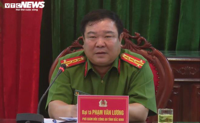 Đại tá Phạm Văn Lương, Phó Giám đốc Công an tỉnh Bắc Ninh.