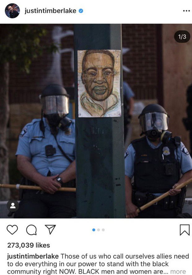 Justin Timberlake đã viết 1 bài viết dài với những lời lẽ xót xa cho sự ra đi của George Floyd