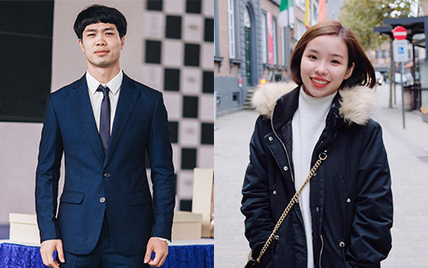 Công Phượng và vợ chưa cưới.