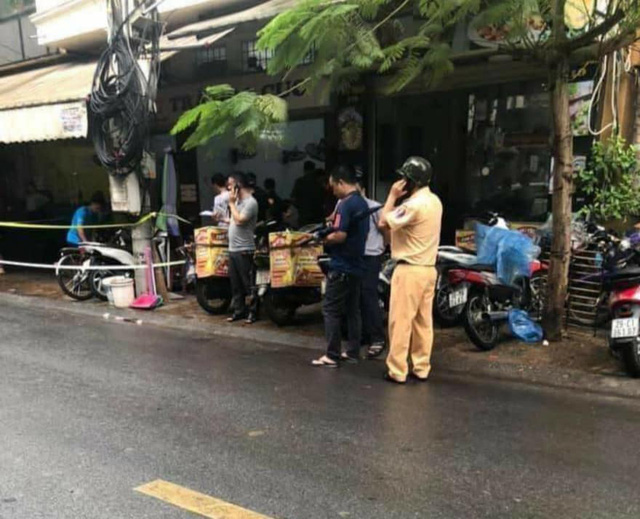 Quán trà cúc được cơ quan chức năng tạm thời phong tỏa phục vụ công tác điều tra