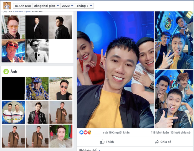 Trước đó, Anh Đức đã âm thầm khoá bình luận và xoá bỏ tất cả những hình ảnh và lời lẽ chỉ trích mà netizen đã tấn công dưới bài bài đăng gần nhất trên Facebook và tạm đóng Instagram cá nhân.