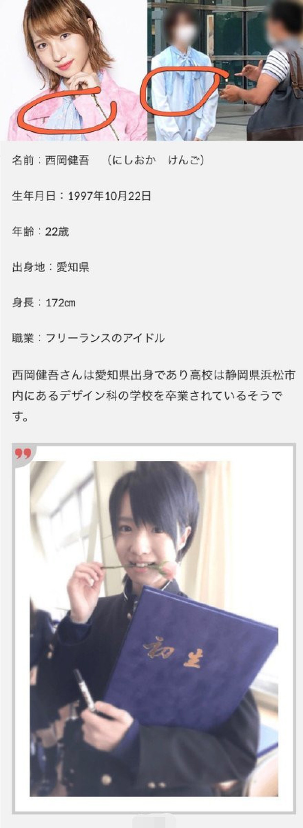 Tuy nhiên, netizen vẫn phát hiện ra đó là Kengo Nishioka.