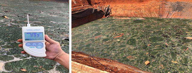 Hình ảnh ghi lại trước xử lý, mùi hôi thối nồng nặc (chỉ số mùi: 999). Ảnh: JVE cung cấp.