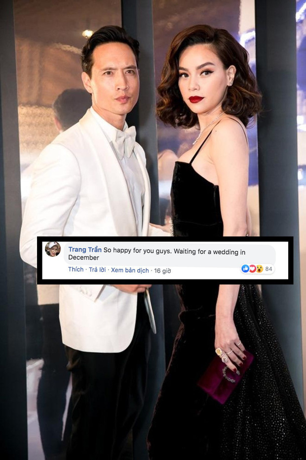 Trang Khàn úp mở việc Hà Hồ và Kim Lý sẽ làm đám cưới vào tháng 12.