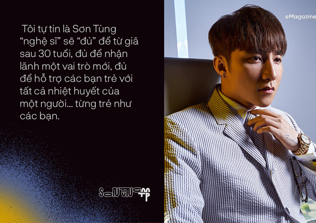 Sơn Tùng M-TP gây bất ngờ khi tiết lộ đến 30 tuổi sẽ không làm ca sĩ nữa.