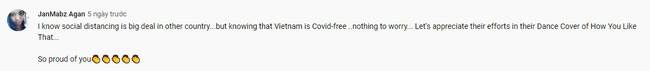 Giãn cách xã hội là vấn đề lớn ở nhiều nước nhưng khi biết Việt Nam không còn Covid-19 thì tôi không còn lo lắng gì nữa.