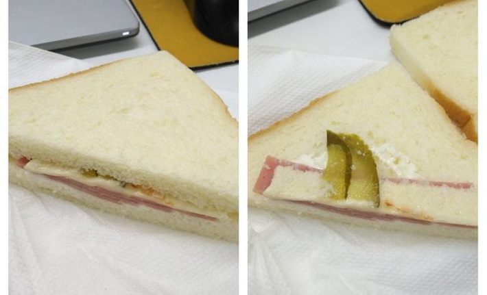 Nếu có một đặc quyền khi mua bánh kẹp các loại thì chỉ xin được mở ra xem nhân bên trong có 